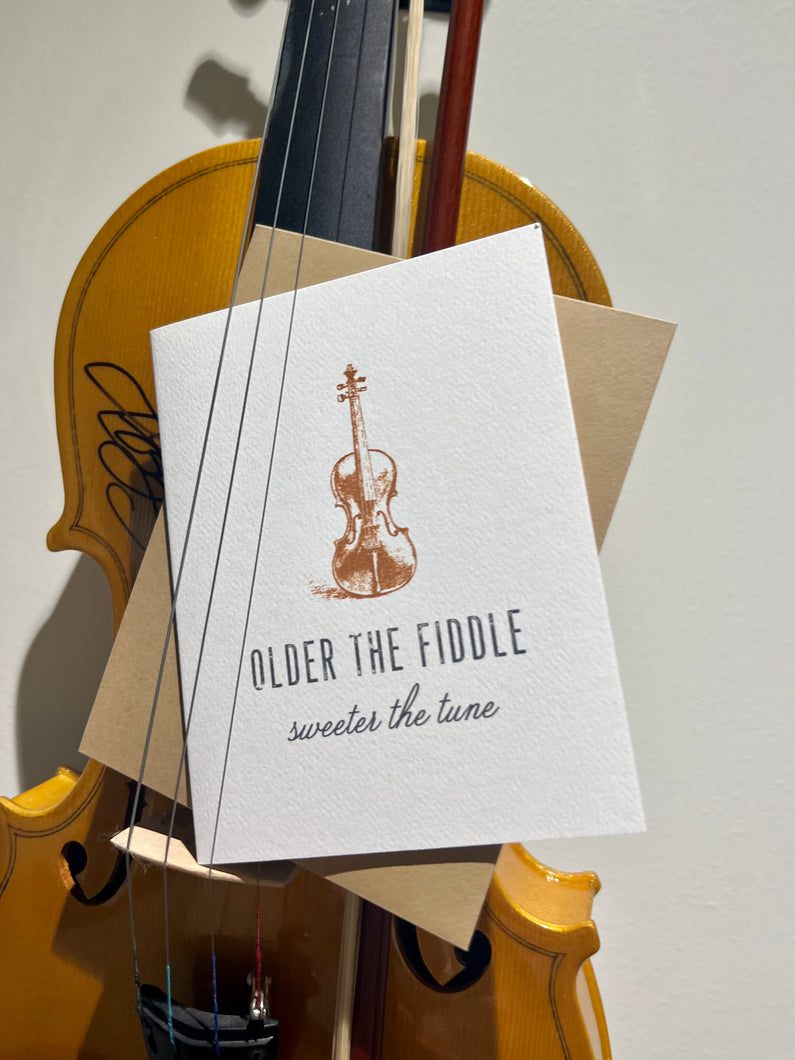Fiddle Birthday Card