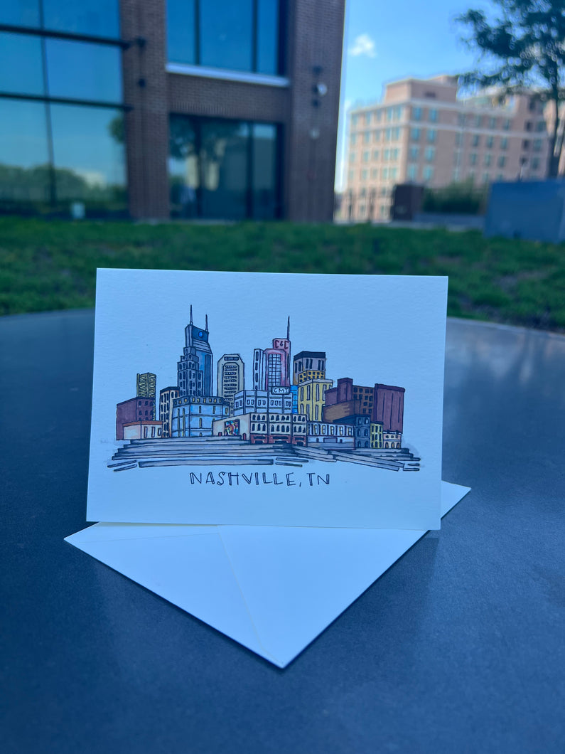 Downtown Skyline Greeting Card