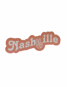 Nashville Peace Sticker