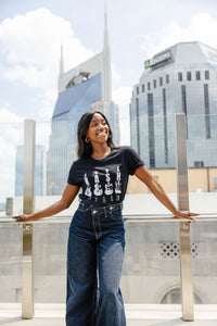 4 Guitars Tee [Black]