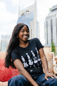 4 Guitars Tee [Black]