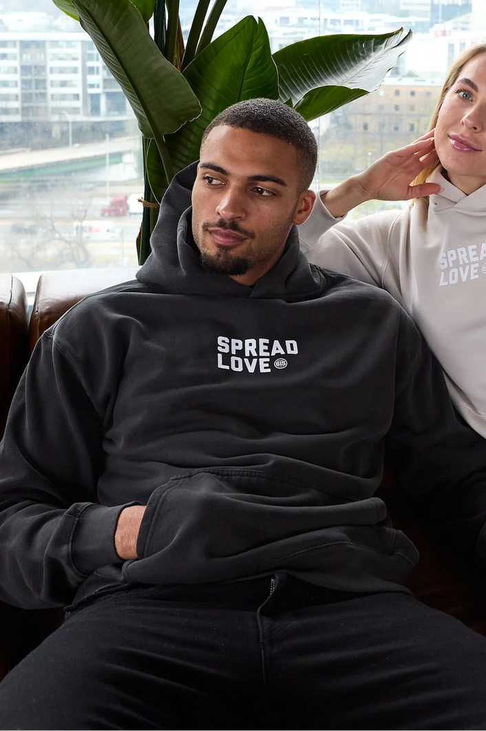 Spread Love Hoodie [Black]