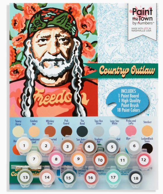 Willie Nelson Paint By Numbers Kit