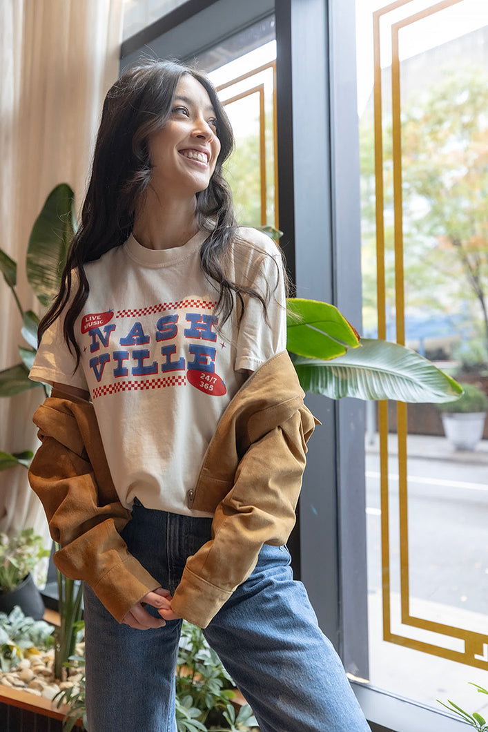 Live Music Tee [Ivory]